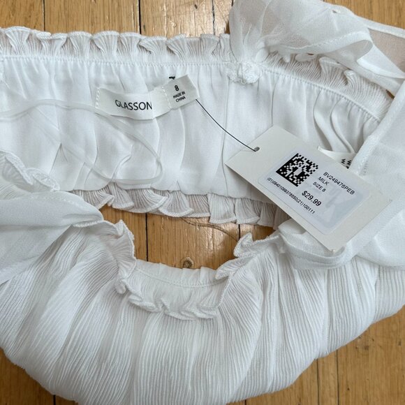 Glassons PLISSE CROPPED TOP - Picture 3 of 7